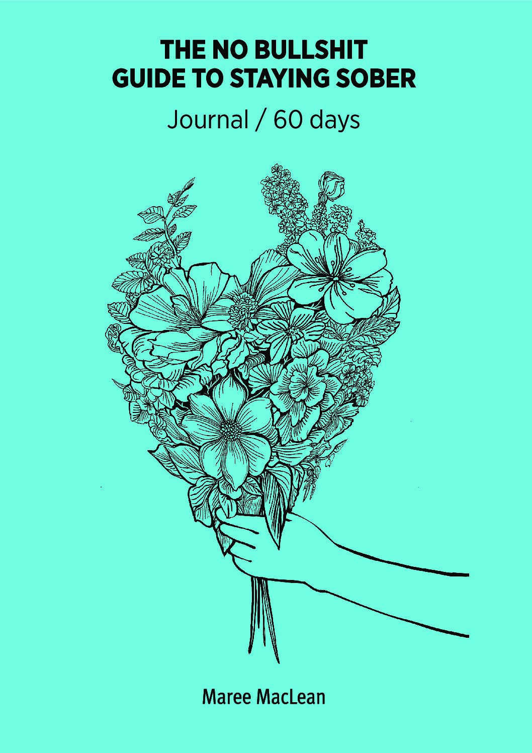 Journal to Staying Sober (Heart) - hard copy