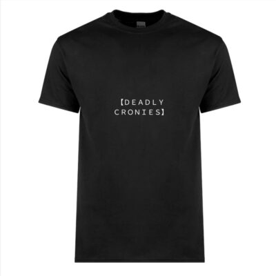 DEADLY CRONIES - BOYFRIEND TEE - BLACK