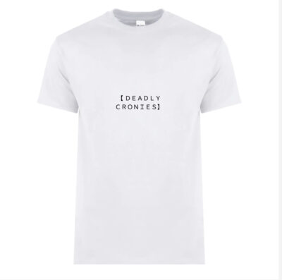 DEADLY CRONIES - BOYFRIEND TEE - WHITE